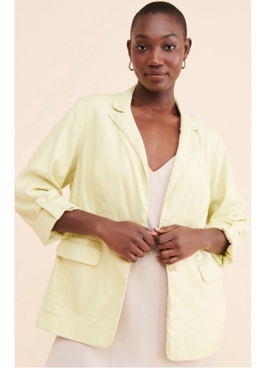 Anthropologie Jackets & Blazers - Anthropologie Maeve Linen Blend Oversized Blazer